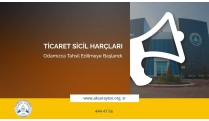 Ticaret Sicil Harçları Odamızca Tahsil Edilmeye Başlandı 